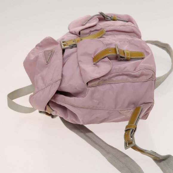 PRADA Backpack Nylon Pink Silver Auth 119214 - Picture 4 of 16